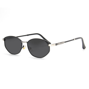 Metal Sunglasses Collection, High-End Women's New Style, Personalized Fashion Street Photography, Plain Cat-Eye Anti-Uv Men's Sunglasses
