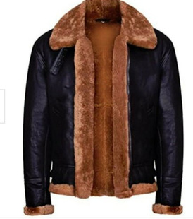 AliExpress независимая станция желаю флисовой подкладке утолщенный мех с лацканами встроенное зимнее мужское кожаное пальто на молнии 6529
