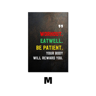 Foreign trade Hot Selling factory wholesale English inspirational education poster core HD inkjet painting living room frameless canvas painting