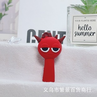 Cross-border creative Sprunki game rhythm box key chain pendant accessories blind box doll accessories wholesale