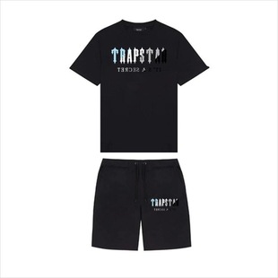 2023 new fashion brand casual sports breathable cotton T-shirt men's and women's T-shirt shorts suit two-piece set