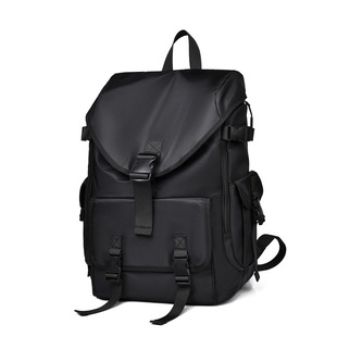 Backpack Men's Computer Bag Large Capacity School Bag College Student Japanese Style Leather Business Casual Travel Waterproof Backpack