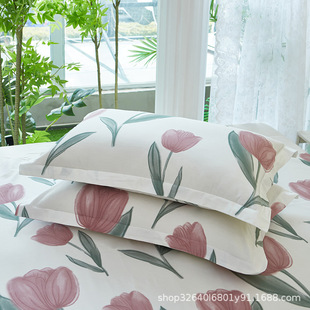 2025 new cotton 100 pillowcase cotton pillowcase a pair of household 48*74cm single pillow cover