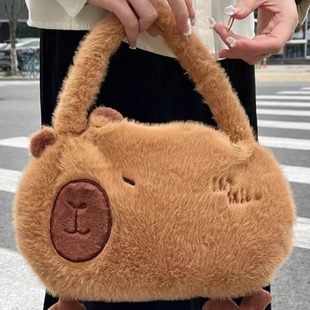 Кожаный рюкзак Kabala плюшевая сумка Детский Подарочный портмоне милый capybara модный мультяшный рюкзак