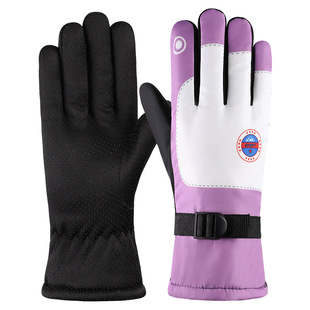 Outdoor Sports Warm Gloves Skiing Winter Warm fleece-lined Thickened Waterproof Outdoor Cycling Windproof Cold-proof Gloves