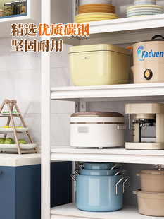 Steel Storage Rack Floor Multi-layer Kitchen Storage Rack Storage Shelf Thickened Storage Household Bookshelf Iron Shelf