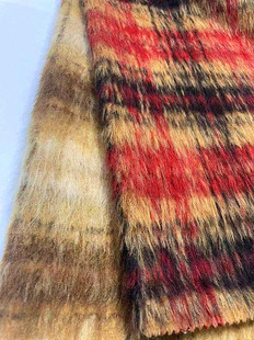 Woolen Woolen in stock Long Wool Plaid Coat Clothing/Shoes and Hats/Luggage Fabric Shaoxing Supply