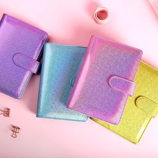 Amazon cross-border for A6 laser Macaron hand book Diary notebook budget can be printed logo
