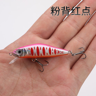Рыболовные снасти Luya Bait Mino Micro Water Surface System Плавающая водяная бусина 4,5 г 5,5 см Красный хвост бас Красный глаз