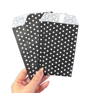 Star self-adhesive bag wave point paper bag card head combination parity card wengchuang gift packaging diy cute packaging bag