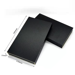 Kevlar Carbon Fiber Texture Phone Case Packaging Box for Huawei Samsung iPhone Hardwood Box Flip High-end