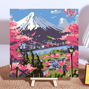 Cross-border digital oil painting crayon small new diy color painting children's oil painting cute by digital painting manufacturers