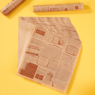 Factory Direct Supply Wholesale Hamburger Paper Greaseproof Paper Disposable Tray Paper Dinner Plate Paper