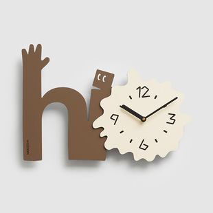 Wozoom House Quasi-Cream Style Art Wall Clock Living Room Household Fashion Creative Clock Clock Restaurant Wall