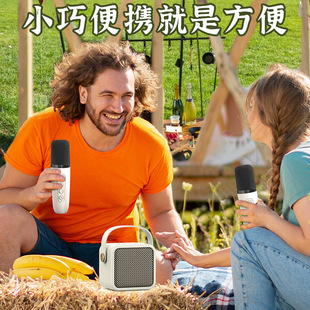 in stock New 515 Bluetooth Audio Speaker Mini Double Person K Song Outdoor Square Indoor Home Portable Speaker