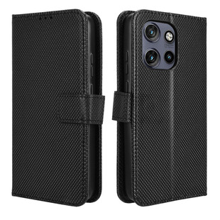 For Motorola Edge 50 Neo Phone Case Motorola S50 Diamond Pattern Leather Case Card Flip Cover