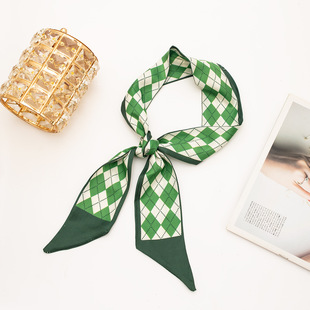 Wholesale Long Silk Scarf Hair Band Creative Women's Thin Narrow Ribbon Joker Hair Accessories Hair Rope Tie Handle Decorative Hair Weaving