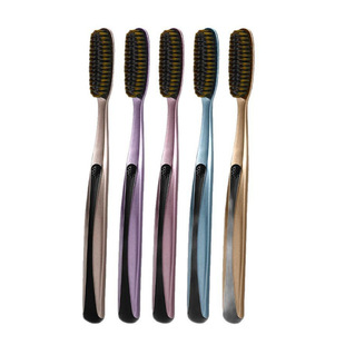 Qingyang Big Head Toothbrush Soft Hair Adult Household High-grade Gold-plated Layered Widened Lazy Family Wear for Men