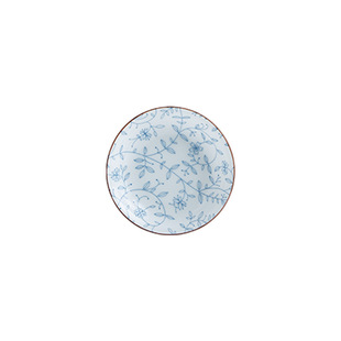 Hecai Japanese-style underglaze ceramic soup spoon soup swallow dish bone dish series household tableware Jingdezhen