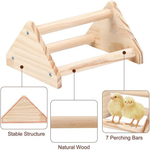 Wooden Chicken Habitat Toy Wooden Jungle Gym Chicken Pole Large Chicken Off the Ground Stand