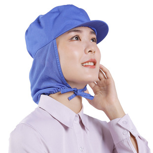 Dust-proof Baotou Hat Chef Hat Catering Attendant Work Wear Cooking Oil Smoke-proof Workshop Men's and Women's Factory Hat Pass