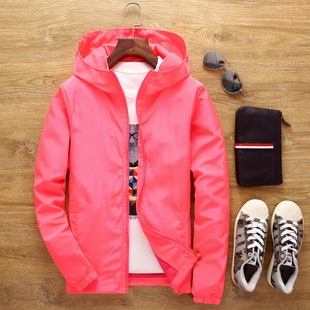 New Spring and Autumn Coat Men's and Women's Hooded Jacket Solid Color Casual Cardigan Couple's Outdoor Mountaineering Suit Plus Fat Plus
