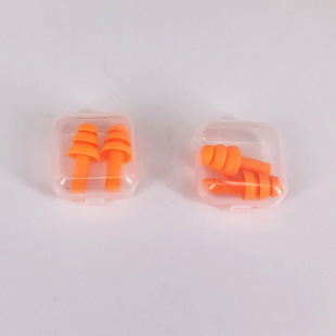 Silicone earplugs anti-snoring boxed anti-noise earplugs soundproof noise reduction earplugs swimming learning sleeping earplugs