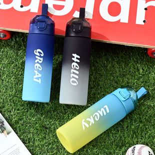 TEMU Amazon Sports Kettle FCM Advanced Scrub Gradient Water Cup Cross-border Outdoor Portable Water Bottle