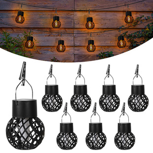 Cross-border solar outdoor lights garden lights dark automatic light camping decorative atmosphere lights lawn garden flame lights