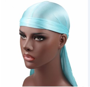 New Baotou Hat Long Tail Hat Pirate Hat Hip-Hop Hat European and American Tie Tape Hat hine Silky Durag