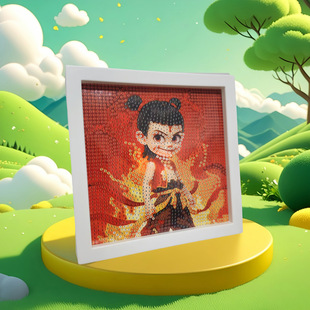 Нежа Волшебный мальчик Shen Gongbao детская развивающая игрушка мультфильм DIY ручной работы с бриллиантами