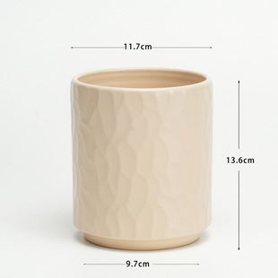 Dehua Tongxin Ceramics Medium Temperature Ceramic Flower Pot White Creative Green Plant Alocasia Phalaenopsis Orchid Potted Gardening Customization