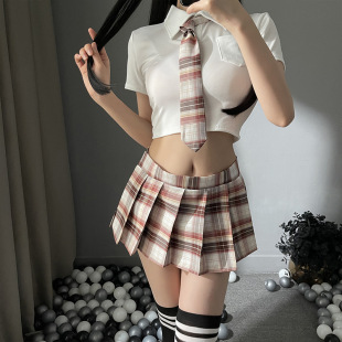 Sexy lingerie jk sexy student wear cos uniform temptation jk short skirt dead water passion clothing suit female generation hair