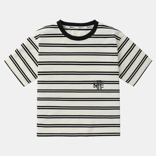 Children's Printed Short-sleeved T-shirt Western Style Children's Wear 2025 Summer New Baby Loose Crewneck Top