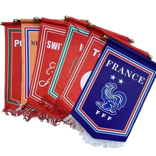 European Cup Spain Portugal Italy Switzerland Denmark Netherlands Fans Pentagonal Flag Exchange Flag Bar Decoration