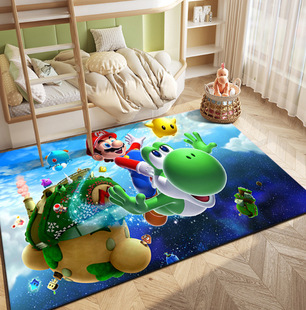 Ковер Super Mario Bros Nintendo Game Аниме Коврик для комнаты Большая площадь Гостиная Диван Ковер