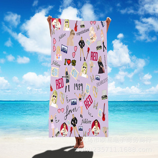 Amazon hot sale Taylor beach towel suitable for all seasons gift TaylorERASTour Swift