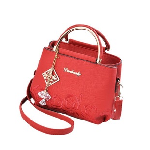 Foreign trade bag new ladies handbag fresh embroidery Korean shoulder messenger bag pu Dai Fei bag manufacturers direct supply