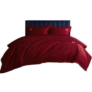 100 Xinjiang long staple cotton wedding bed four-piece wedding bed cotton cotton wedding red wedding bed