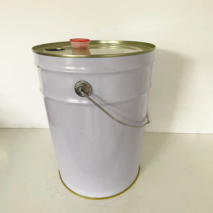 Manufacturers produce 20L paint bucket white barrel closed oil barrel tinplate chemical barrel thickened iron barrel