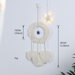 Bohemian Handmade Woven Devil Eye Series Tapestry Homestay Home Wall Decoration Wall Hanging Cotton Rope Tapestry