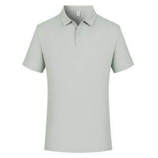 Summer seamless ice silk overalls lapel T-shirt Polo shirt custom printed logo quick-drying short-sleeved corporate group clothing