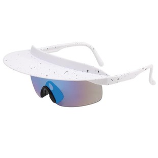 New Classic Large Frame Colorful Riding Glasses Men's and Women's Sunshade Hat Frame Sunglasses Personalized Sports Sunglasses