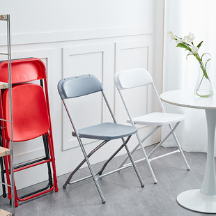 Plastic Folding Chair Simple Computer Chair Office Conference Chair Staff Training School Exhibition Backrest Leisure Chair