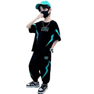 Boys Summer suit Short-sleeved Shorts Fashion 2025 Trendy Top Shorts Thin Children's Sportswear Street