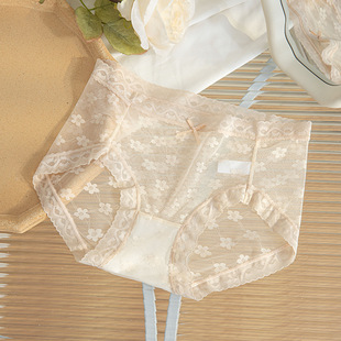 Low Waist Lace Underwear Women's Sexy Summer Thin Comfortable Breathable Japanese Girl's Naked Pure Briefs