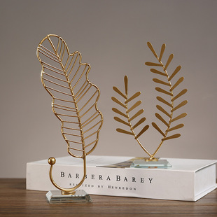 Nordic office desktop decoration leaf shape ginkgo leaf decoration home hallway TV cabinet wine cabinet decoration