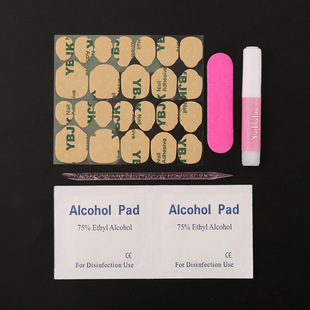 Wear a material wholesale small rub nail art kit fruit crystal stick gel nail file alcohol cotton kit
