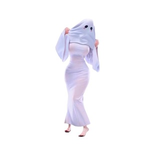 Full Explosions War Robe Ghost Halloween Dress-up Slim Fishtail Ghost Women's Handmade Bookshelf Chassis Car Ornaments