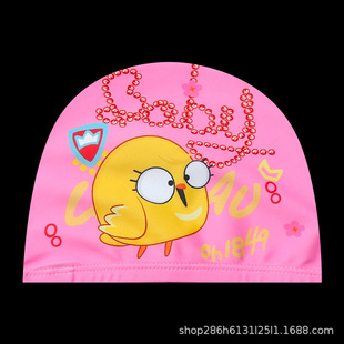 Children's cloth swimming cap hot spring boys and girls baby cartoon professional breathable fabric long hair without head manufacturers wholesale